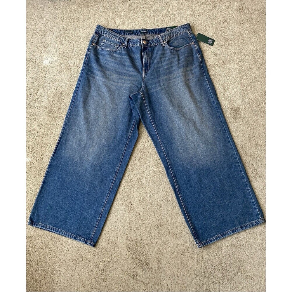 Wild Fable Low Rise Baggy Wide Leg Skater Grunge Jeans NWT Women’s Size 17
